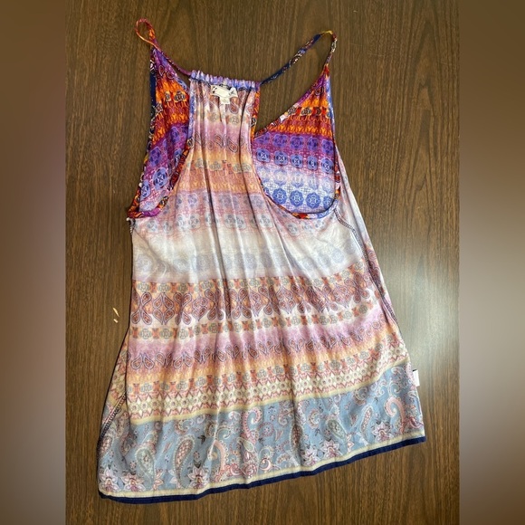 It Girl tank Multicolor Stripe Sz L - Picture 5 of 16